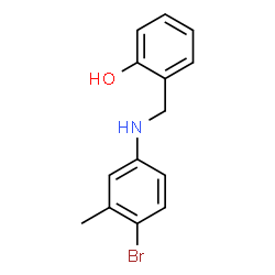 ChemSpider 2D Image | 2-{[(4-Bromo-3-methylphenyl)amino]methyl}phenol | C14H14BrNO