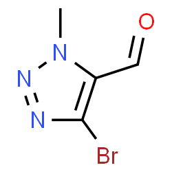 ChemSpider 2D Image | 4-Bromo-1-methyl-1H-1,2,3-triazole-5-carbaldehyde | C4H4BrN3O