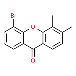 ChemSpider 2D Image | 5-Bromo-3,4-dimethyl-9H-xanthen-9-one | C15H11BrO2