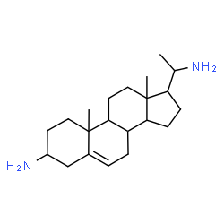 ChemSpider 2D Image | Pregn-5-ene-3,20-diamine  | C21H36N2