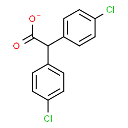 ChemSpider 2D Image | Bis(4-chlorophenyl)acetate | C14H9Cl2O2