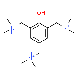 ChemSpider 2D Image | (2-Hydroxybenzene-1,3,5-triyl)tris(N,N-dimethylmethanaminium) | C15H30N3O