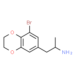 ChemSpider 2D Image | 1-(8-Bromo-2,3-dihydro-1,4-benzodioxin-6-yl)-2-propanamine | C11H14BrNO2