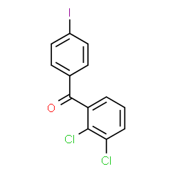 ChemSpider 2D Image | (2,3-Dichlorophenyl)(4-iodophenyl)methanone | C13H7Cl2IO