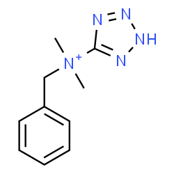 ChemSpider 2D Image | N-Benzyl-N,N-dimethyl-2H-tetrazol-5-aminium | C10H14N5