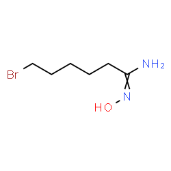 ChemSpider 2D Image | 6-Bromo-N'-hydroxyhexanimidamide | C6H13BrN2O