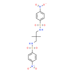 ChemSpider 2D Image | N,N'-(2,2-Dimethyl-1,3-propanediyl)bis(4-nitrobenzenesulfonamide) | C17H20N4O8S2