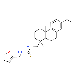 ChemSpider 2D Image | 1-Abieta-8,11,13-trien-18-yl-3-(2-furylmethyl)thiourea | C26H36N2OS