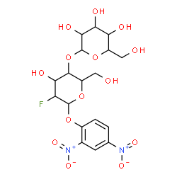 ChemSpider 2D Image | 2,4-Dinitrophenyl 2-deoxy-2-fluoro-4-O-hexopyranosylhexopyranoside | C18H23FN2O14