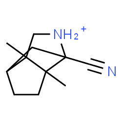 ChemSpider 2D Image | 3-Cyano-6,7-dimethyl-4-azoniatricyclo[4.3.0.0~3,7~]nonane | C11H17N2