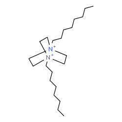 ChemSpider 2D Image | 1,4-Dioctyl-1,4-diazoniabicyclo[2.2.2]octane | C22H46N2