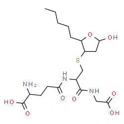 ChemSpider 2D Image | gamma-Glutamyl-S-(5-hydroxy-2-pentyltetrahydro-3-furanyl)cysteinylglycine | C19H33N3O8S