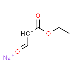 ChemSpider 2D Image | Sodium 1-(ethoxycarbonyl)-2-oxoethanide | C5H7NaO3