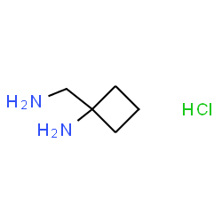 ChemSpider 2D Image | 1-(Aminomethyl)cyclobutanamine hydrochloride (1:1) | C5H13ClN2