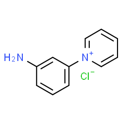 ChemSpider 2D Image | 1-(3-Aminophenyl)pyridinium chloride | C11H11ClN2