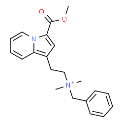 ChemSpider 2D Image | N-Benzyl-2-[3-(methoxycarbonyl)-1-indolizinyl]-N,N-dimethylethanaminium | C21H25N2O2