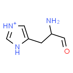 ChemSpider 2D Image | 5-(2-Amino-3-oxopropyl)-1H-imidazol-3-ium | C6H10N3O