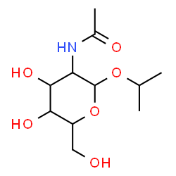 ChemSpider 2D Image | Isopropyl 2-acetamido-2-deoxyhexopyranoside | C11H21NO6