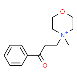 ChemSpider 2D Image | 4-Methyl-4-(3-oxo-3-phenylpropyl)morpholin-4-ium | C14H20NO2