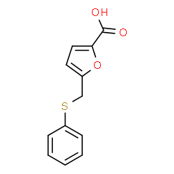 ChemSpider 2D Image | 5-[(Phenylsulfanyl)methyl]-2-furoic acid | C12H10O3S