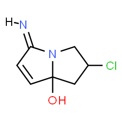 ChemSpider 2D Image | (5E)-2-Chloro-5-imino-2,3-dihydro-1H-pyrrolizin-7a(5H)-ol | C7H9ClN2O