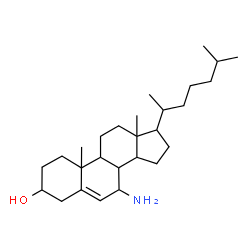 ChemSpider 2D Image | 7-Aminocholest-5-en-3-ol | C27H47NO