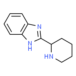ChemSpider 2D Image | 2-(2-Piperidinyl)-1H-benzimidazole | C12H15N3