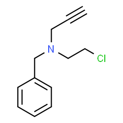 ChemSpider 2D Image | N-Benzyl-N-(2-chloroethyl)-2-propyn-1-amine | C12H14ClN