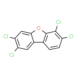 ChemSpider 2D Image | 2,3,6,7-Tetrachlorodibenzofuran | C12H4Cl4O