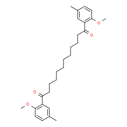 ChemSpider 2D Image | 1,12-Bis(2-methoxy-5-methylphenyl)-1,12-dodecanedione | C28H38O4