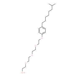 ChemSpider 2D Image | 2-[2-(2-{2-[4-(7-Methyloctyl)phenoxy]ethoxy}ethoxy)ethoxy]ethanol | C23H40O5