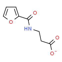 ChemSpider 2D Image | 3-(2-Furoylamino)propanoate | C8H8NO4