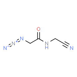 ChemSpider 2D Image | 2-Azido-N-(cyanomethyl)acetamide | C4H5N5O