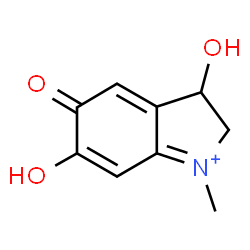 ChemSpider 2D Image | 3,6-Dihydroxy-1-methyl-5-oxo-3,5-dihydro-2H-indolium | C9H10NO3