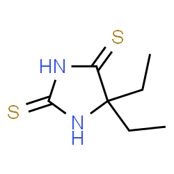 ChemSpider 2D Image | 5,5-Diethyl-2,4-imidazolidinedithione | C7H12N2S2