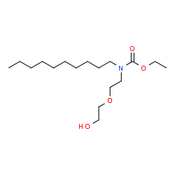ChemSpider 2D Image | Ethyl decyl[2-(2-hydroxyethoxy)ethyl]carbamate | C17H35NO4