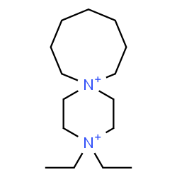 ChemSpider 2D Image | 3,3-Diethyl-3,6-diazoniaspiro[5.7]tridecane | C15H32N2
