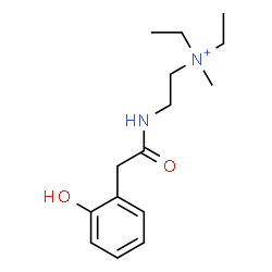 ChemSpider 2D Image | N,N-Diethyl-2-{[(2-hydroxyphenyl)acetyl]amino}-N-methylethanaminium | C15H25N2O2