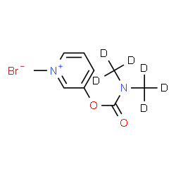 ChemSpider 2D Image | 3-({Bis[(~2~H_3_)methyl]carbamoyl}oxy)-1-methylpyridinium bromide | C9H7D6BrN2O2