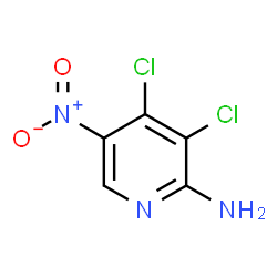 ChemSpider 2D Image | 3,4-Dichloro-5-nitro-2-pyridinamine | C5H3Cl2N3O2