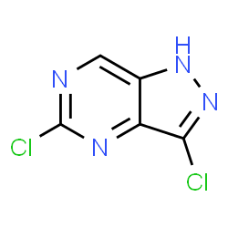 ChemSpider 2D Image | 3,5-Dichloro-1H-pyrazolo[4,3-d]pyrimidine | C5H2Cl2N4