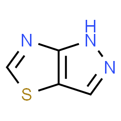 ChemSpider 2D Image | 1H-Pyrazolo[3,4-d][1,3]thiazole | C4H3N3S