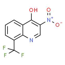 ChemSpider 2D Image | 3-Nitro-8-(trifluoromethyl)-4-quinolinol | C10H5F3N2O3