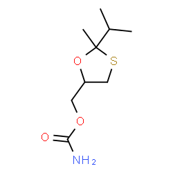 ChemSpider 2D Image | (2-Isopropyl-2-methyl-1,3-oxathiolan-5-yl)methyl carbamate | C9H17NO3S