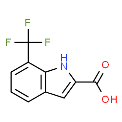 ChemSpider 2D Image | 7-(Trifluoromethyl)-1H-indole-2-carboxylic acid | C10H6F3NO2
