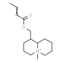 ChemSpider 2D Image | 1-[(2-Butenoyloxy)methyl]-5-methyloctahydro-2H-quinolizinium | C15H26NO2