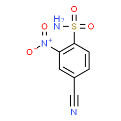 ChemSpider 2D Image | 4-Cyano-2-nitrobenzenesulfonamide | C7H5N3O4S