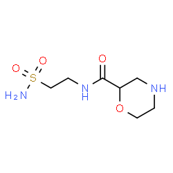 ChemSpider 2D Image | N-(2-Sulfamoylethyl)-2-morpholinecarboxamide | C7H15N3O4S