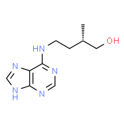 ChemSpider 2D Image | (2S)-2-Methyl-4-(1H-purin-6-ylamino)-1-butanol | C10H15N5O