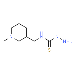 ChemSpider 2D Image | N-[(1-Methyl-3-piperidinyl)methyl]hydrazinecarbothioamide | C8H18N4S